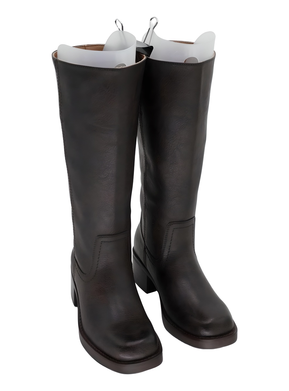 Frye and Co. Womens Miranda Stacked Tall Boot Dark Brown Size 6.5M